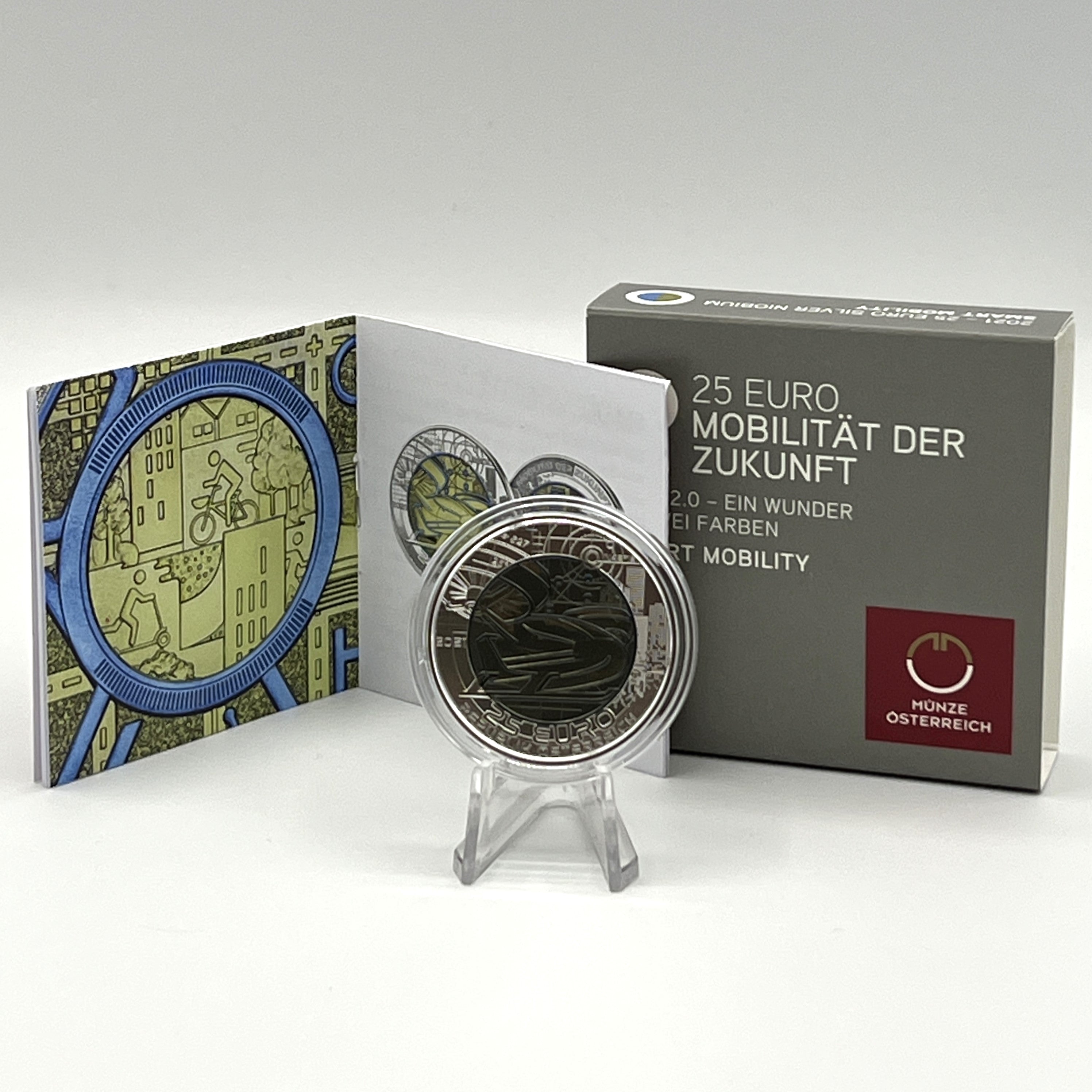 2021 Mobilidade do Futuro - 25€ Áustria Niobium Proof